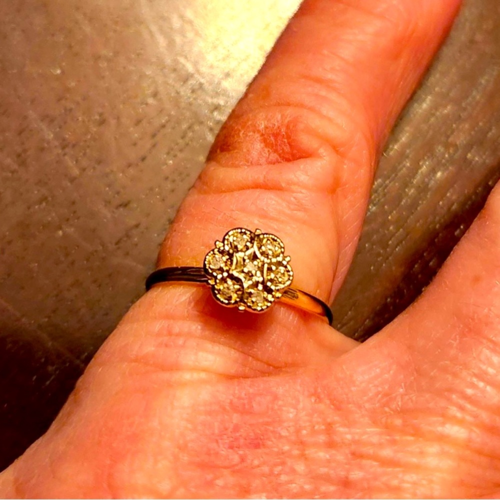 14k Gold Diamond Ring 6 - Picture 5 of 8